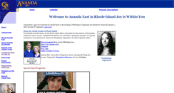 Desktop Screenshot of anandaeast.org